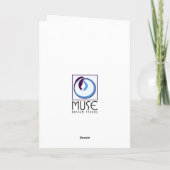 Carte De Remerciements Embrace de mariée et de chambre - Crème (Dos)