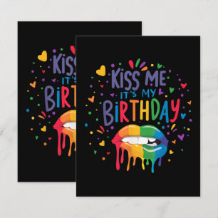 Carte De Remerciements Embrasse-moi, c'est mon anniversaire