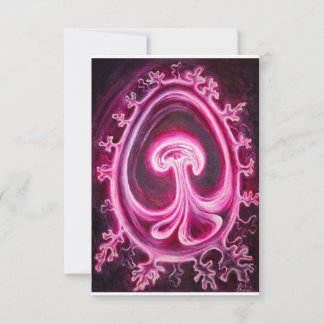 Carte De Remerciements Embryo avec placenta