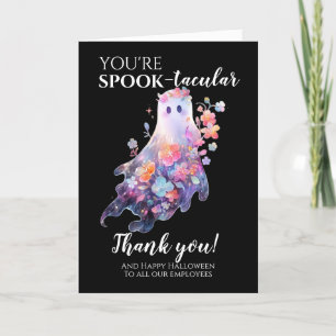 Carte De Remerciements Employé d'Halloween