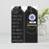 Carte de remerciements EMT (Debout devant)