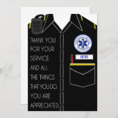 Carte de remerciements EMT (Devant / Derrière)