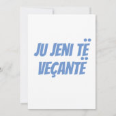 CARTE DE REMERCIEMENTS EN ALBANIE (Dos)