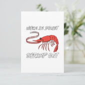 Carte De Remerciements En cas de doute, crevettes (Debout devant)