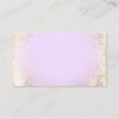 carte de remerciements en feuille d'or lavande (Dos)