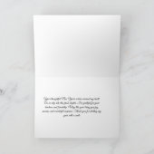 carte de remerciements en floraison (Intérieur)