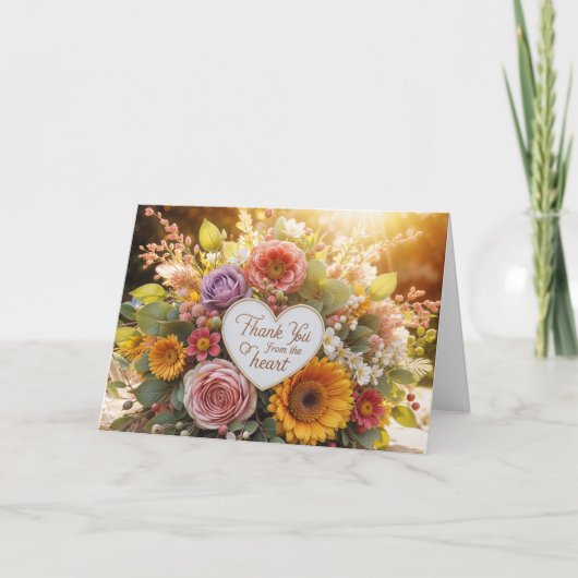 carte de remerciements en floraison (Devant)