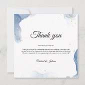 Carte de remerciements en marbre (Devant)