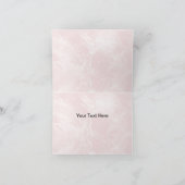 Carte de remerciements en marbre rose blanc Lily (Intérieur)