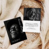 Carte De Remerciements En Mémoire Amoureuse Script moderne 2-Photo Funéra