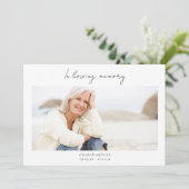 Carte De Remerciements En mémoire d'amour 2 Sympathie photo (Debout devant)