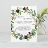 Carte de remerciements en mémoire de sympathie. (Debout devant)