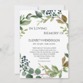 Carte de remerciements en mémoire de sympathie. (Devant)