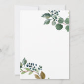 Carte de remerciements en mémoire de sympathie. (Dos)