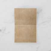 Carte de remerciements en papier Aqua et Kraft ave (Intérieur)