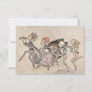 Carte De Remerciements « En se prenant les pieds » par Arthur Rackham