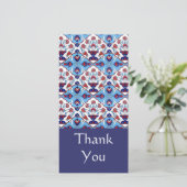 Carte de remerciements en tuile turque (Debout devant)