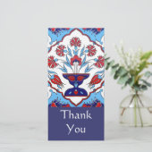 Carte de remerciements en tuile turque (Debout devant)