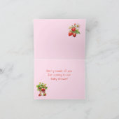 Carte De Remerciements En vichy rose doux Berry (Intérieur)