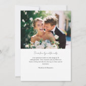 Carte De Remerciements En vichy violet Monogram Crest 2 Photo (Dos)