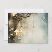 Carte De Remerciements Enchanted Forest Hanging Lanterns Wedding (Dos)