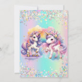 Carte De Remerciements Enchanter la licorne (Dos)