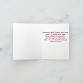 Carte De Remerciements Encouragement de la fleur de Clemantis (Intérieur)