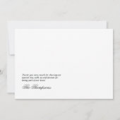 Carte De Remerciements Encre alcool rose et bleue avec accents dorés (Dos)