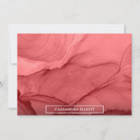Encre d'alcool rouge pâle Liquide Art Abstrait