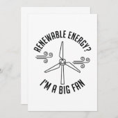 Carte De Remerciements Énergie renouvelable (Devant / Derrière)