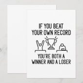 Carte De Remerciements Enregistrement de battement (Devant / Derrière)