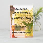 Carte De Remerciements Enregistrer la date (Debout devant)