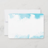 Carte De Remerciements ENREGISTRER LA DATE MITZVAH moderne étoile bleu aq (Dos)