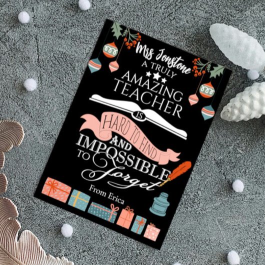 Carte de remerciements enseignant Extraordinaire d