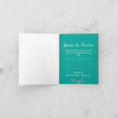 Carte De Remerciements Ensemble de mariage Croix Celtique (Intérieur)