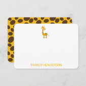 Carte De Remerciements Ensemble de papeterie personnalisée à motif de gir (Devant / Derrière)