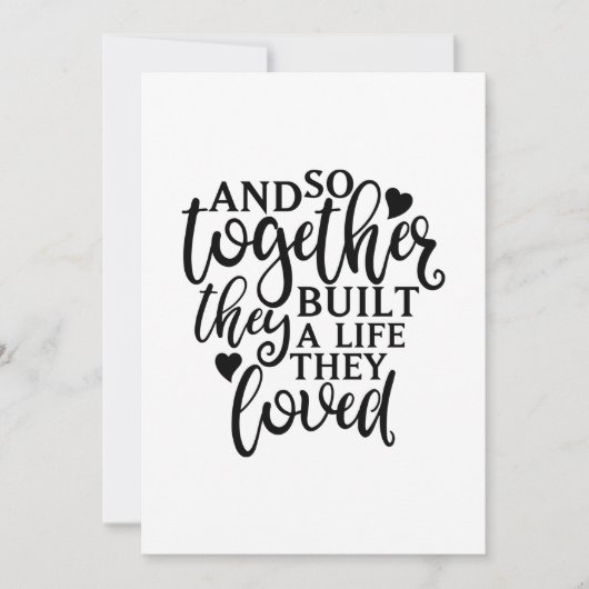 Carte De Remerciements Ensemble, Ils Ont Construit Des Idées De Retrouvai (Devant)