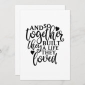 Carte De Remerciements Ensemble, Ils Ont Construit Des Idées De Retrouvai (Devant / Derrière)