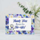 Carte De Remerciements Enterrement de vie de jeune fille Réception de mar (Debout devant)