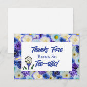 Carte De Remerciements Enterrement de vie de jeune fille Réception de mar (Devant / Derrière)