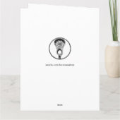 Carte De Remerciements Entraîneur de crosse (Dos)