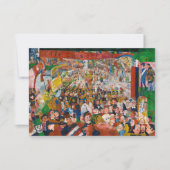 Carte De Remerciements Entrée du Christ à Bruxelles en 1889 par J. Ensor (Devant)