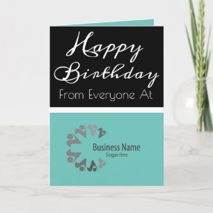 Carte De Remerciements Entreprise moderne à employé Anniversaire personna