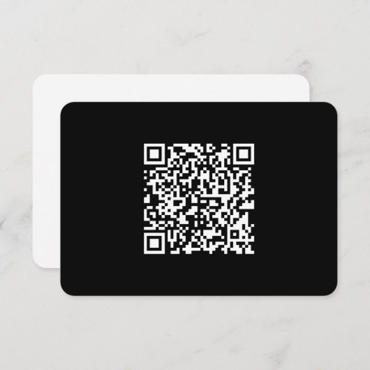 Carte De Remerciements Entrer l'URL et créer un code QR numérisable | Bla (Devant / Derrière)