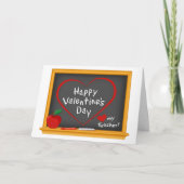 Carte De Remerciements Envoyez vos salutations d'enseignant pour la Saint (Devant)