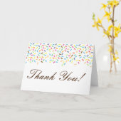 Carte de remerciements épandé de glace modifiable (Fleur jaune)