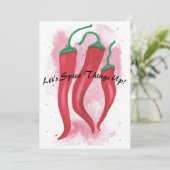 Carte De Remerciements Épices les choses (Debout devant)