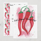 Carte De Remerciements Épices les choses (Devant / Derrière)