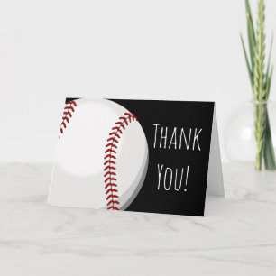 Carte De Remerciements Équipe de baseball Ligue Remerciement personnalisé