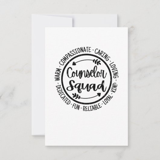 Carte De Remerciements Équipe de conseiller École Conseiller pédagogique  (Devant)